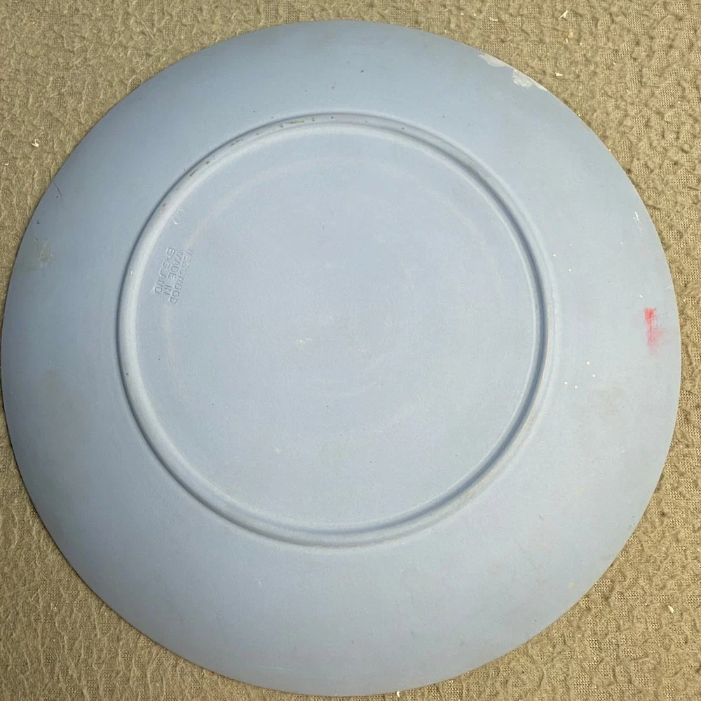 Wedgwood Jasperware Christmas Plates 1970 Trafalgar Square 1972 St Pauls Blue